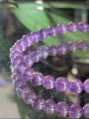 📤 LAST CALL A-Quality Amethyst Crystal Beaded Stretch Bracelet Specimine